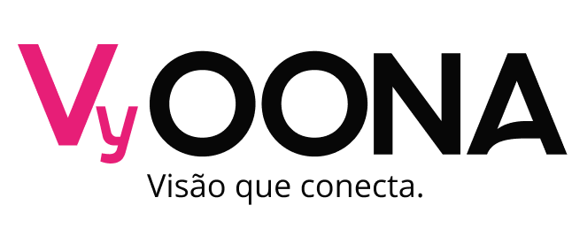 Logo da VyOONA, plataforma de marketing com inteligência artificial e avatar digital para microempresas